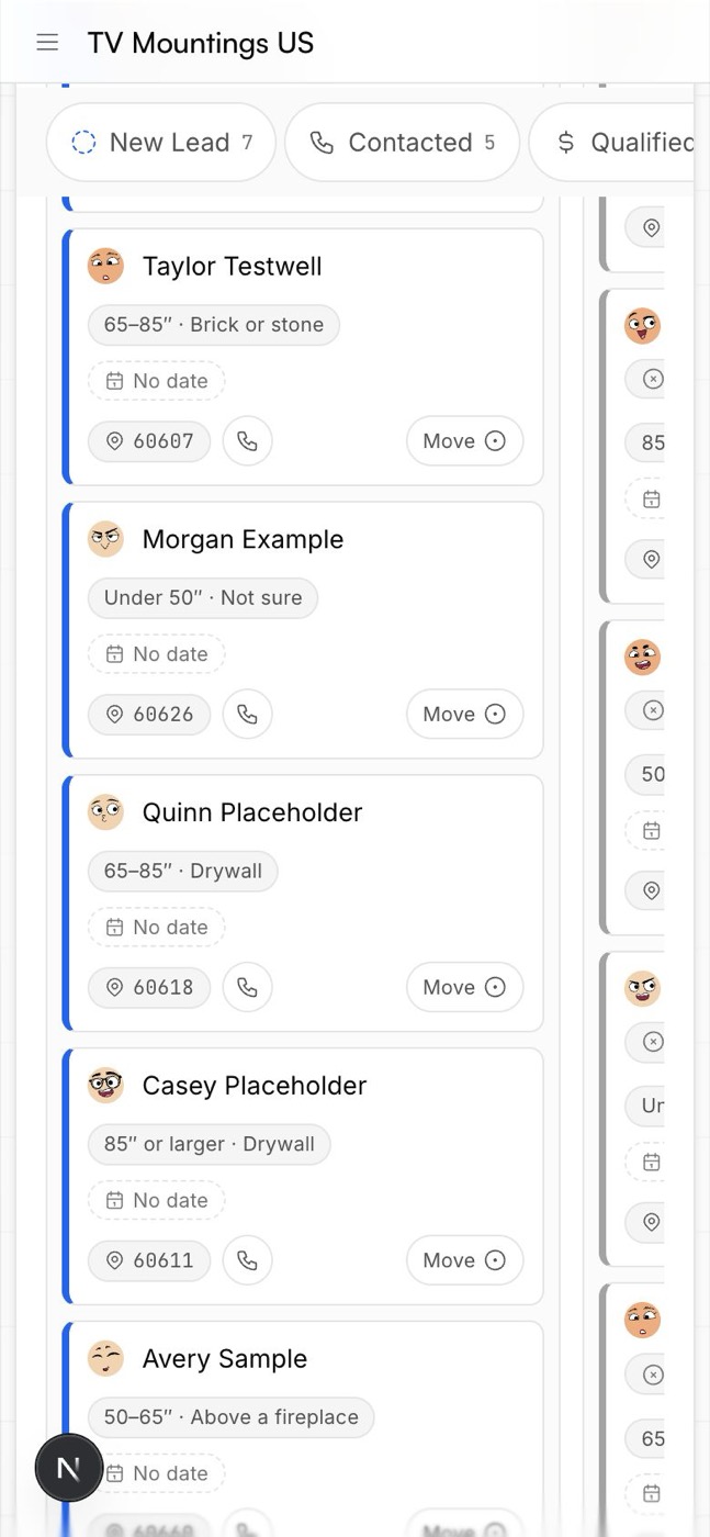 The board on a phone