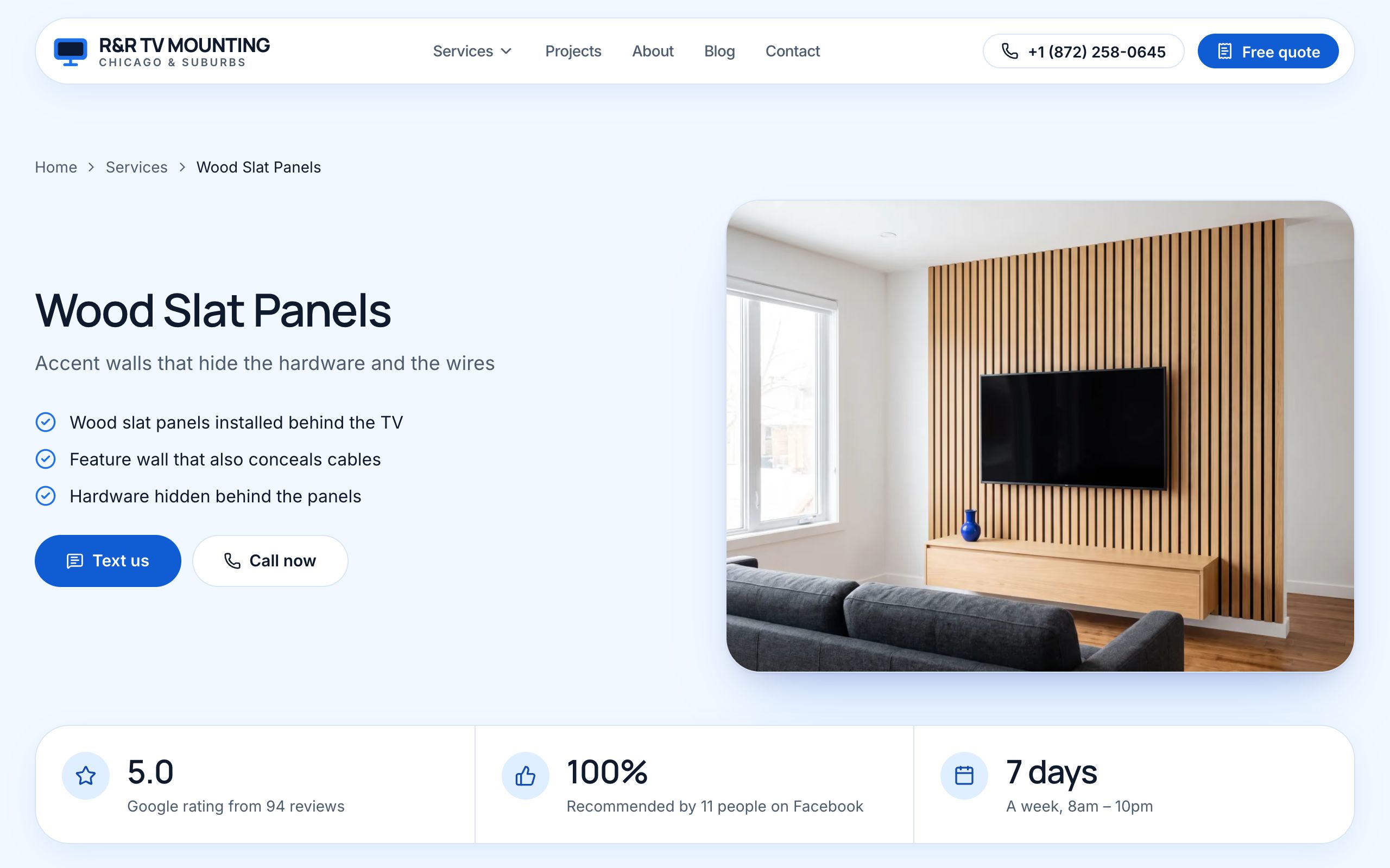 Wood slat panels